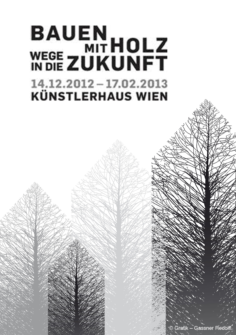 Bauen mit Holz - Plakat Wien